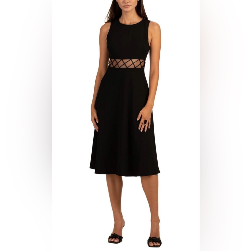 Trina Turk Elegant Black A-Line Dress